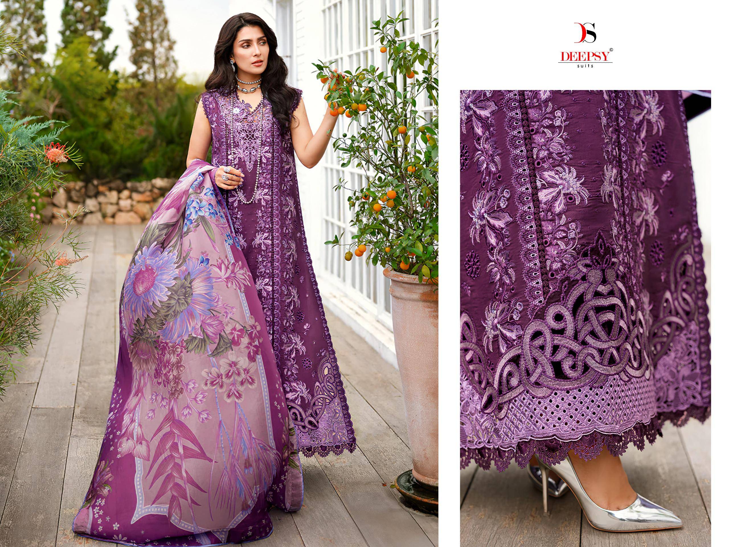 MUSHQ-4 DEEPSY SUITS 2031 To 2036 Series Pakistani Stylish Beautiful Colourful Printed & Embroidered Party Wear & Occasional Wear Pure Cotton Dresses At Wholesale Price